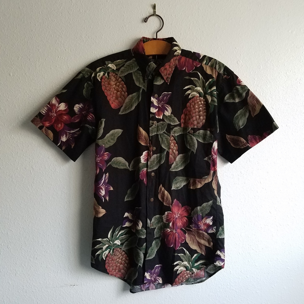 Vintage Chaps Ralph Lauren Floral Button Up